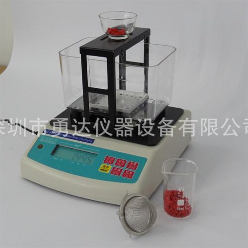 PVC线材原料比重测量仪 线缆胶料比重测M试仪 PE粒料比重天平