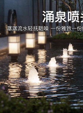 喷泉造景水景观喷泉广场庭院鱼池装饰造景设备涌泉水循环喷头设备