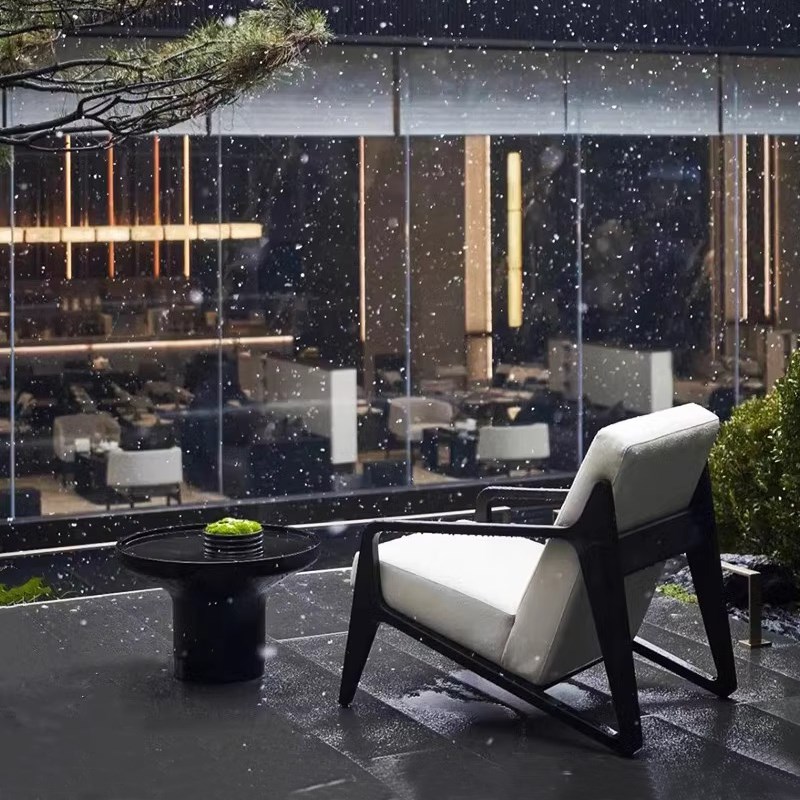 户外沙发单人庭院露台花园售楼部家具园林工程室外座椅铝合金防水