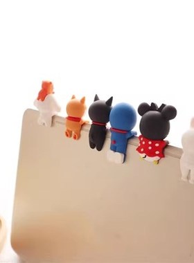 电脑挂件趴趴公仔手机壳配件显示器装饰品笔记本屏幕摆件可爱diy