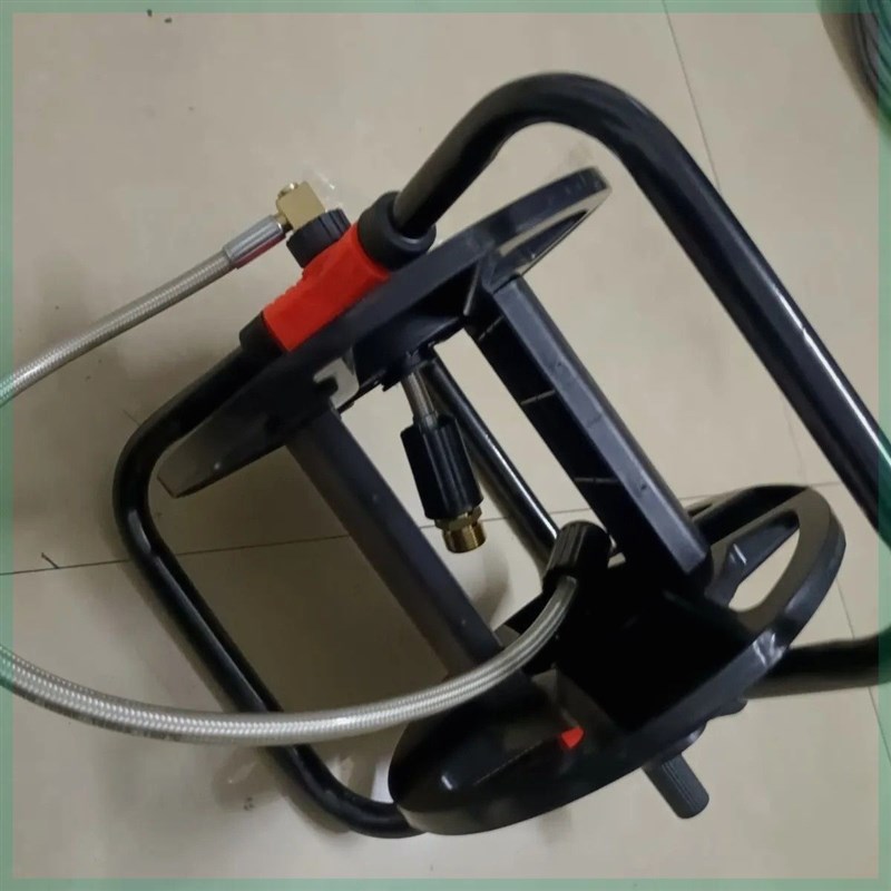 家用洗车机出f水管收纳架卷盘器清洗机水管盘管器手动收卷器改装
