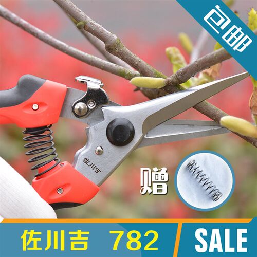 园艺工具剪刀 佐川吉782粗枝剪果树花卉修枝剪O刀 采摘剪 花艺插