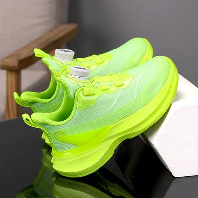 男童鞋子单网面篮球鞋2025新款夏季轻便儿童透气跑步运动网鞋减震