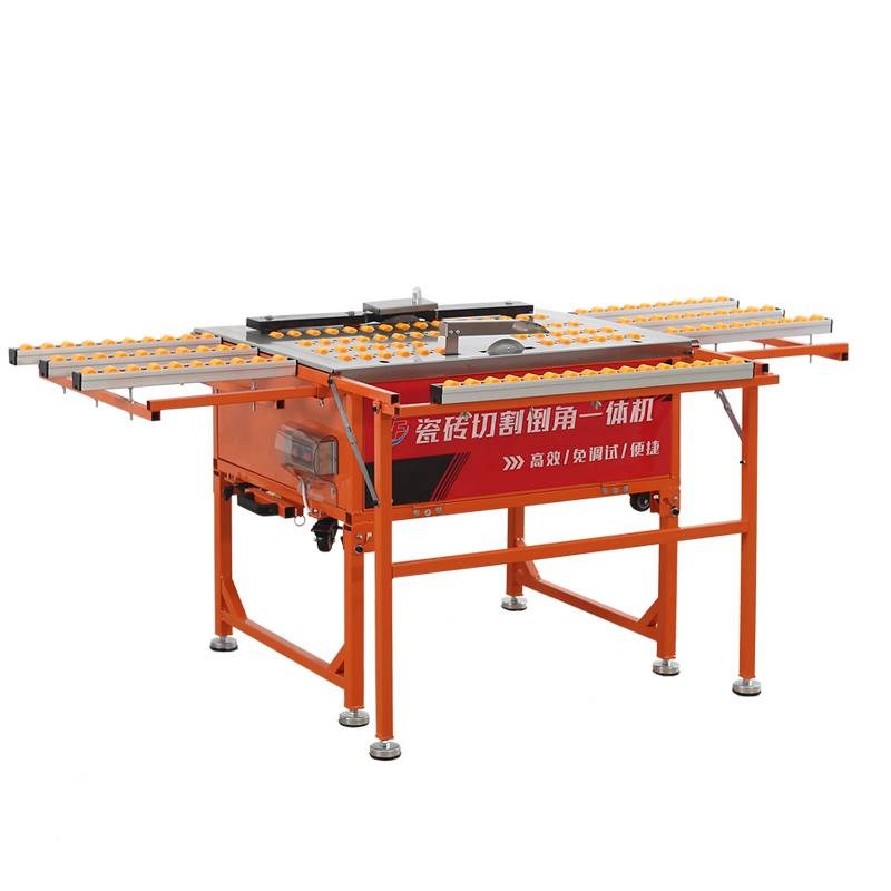 新款双电机可折叠无尘瓷砖倒角机45度高精度倒角直切台式机割神器