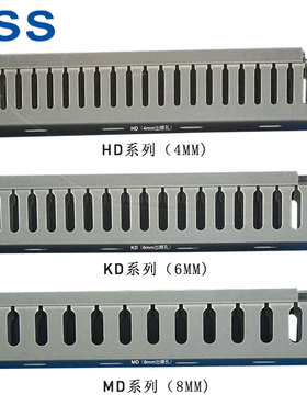KSS绝缘配线槽HD-1 KD-1 MD-1(25宽*45高)灰色绝缘走线槽1.7米/根