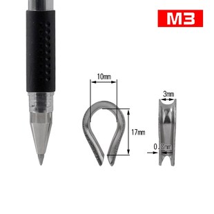 304不锈钢鸡心环钢丝绳保护环三角环护套圈环M2/3/4/5/6/8/10mm