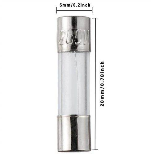 150个盒装 5x20mm玻璃保险丝 0.1A - 20A 保险管套装