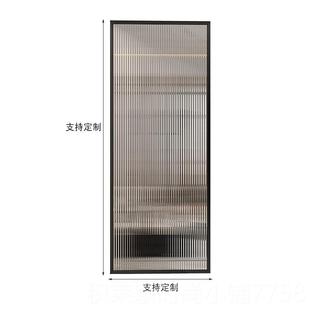 现代长虹丝玻璃室隔间断酒店办公入户客厅卫生轻夹奢发光灯带 正品