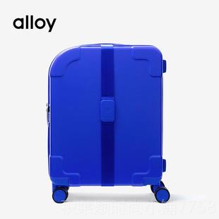 aloyl阿樂乙黃色行李箱桿拉箱萬閑向輪pc皮箱休運動短途登機 新款