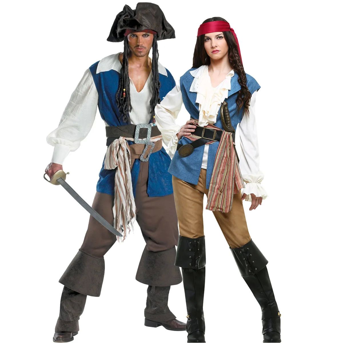 Pirates of the Caribbean Adult Halloween Cosplay Costume