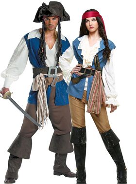 Pirates of the Caribbean Adult Halloween Cosplay Costume