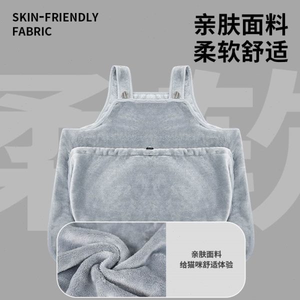 猫猫宠物撸猫的猫抱服防护服放不粘围裙以装衣服毛袋鼠猫咪可冬