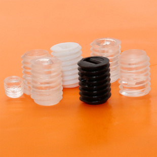 。PC塑料螺丝一字无头螺丝机米顶丝白色黑色透明紧定 M7M8*8 10