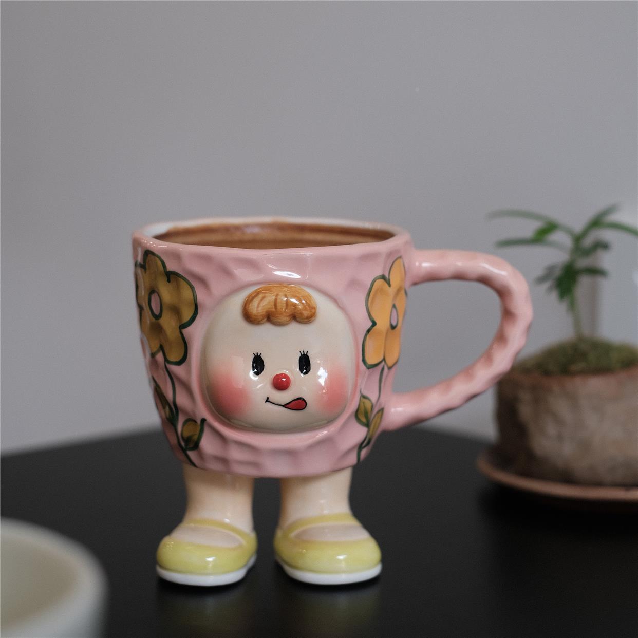 他山集.包邮生日节日礼物创意可爱马克杯咖啡杯牛奶杯釉下彩