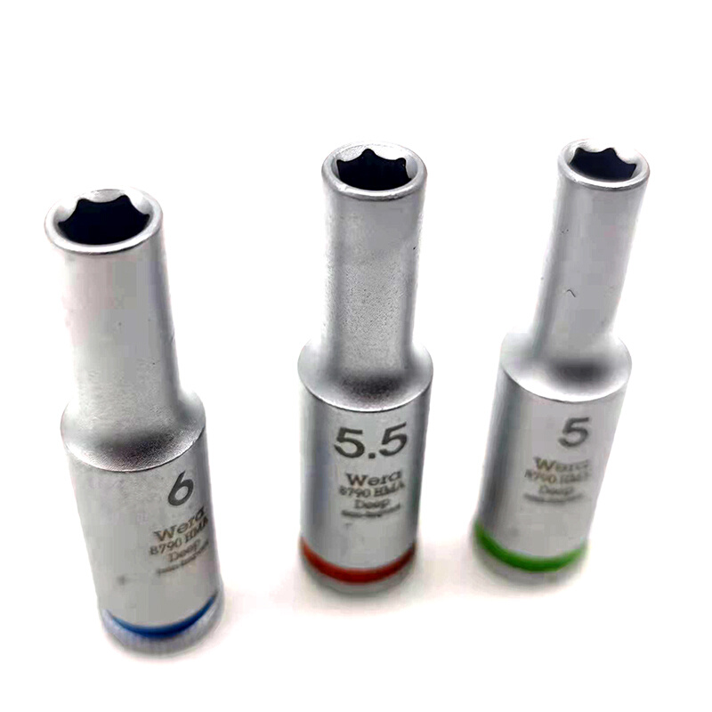 。德国维拉WERA 公制1/4小飞加长套筒8790HMA DEEP 5 6 7 8 10 12