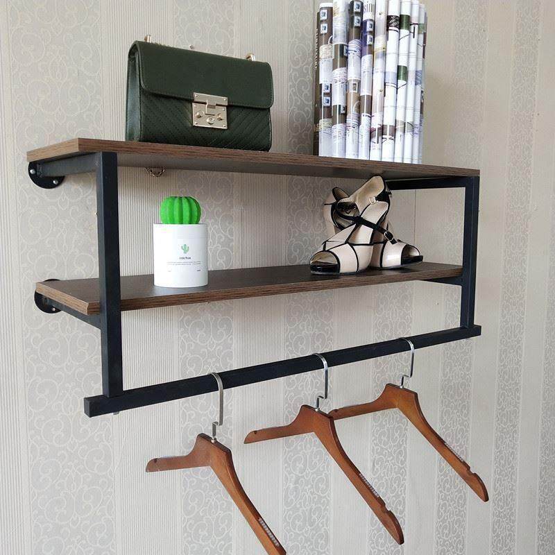 服欧式装店展示架上墙壁挂式挂衣架组合童装店女装店货架衣服架子