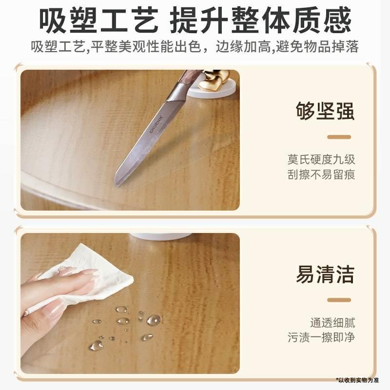 卡在沙发扶手上托盘带脚侧边放茶台水杯夹桌板小户型家居神器茶几