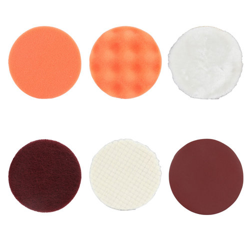 。汽车美容打蜡海绵轮自粘羊毛轮抛光绵抛光机打蜡机划痕修复海绵