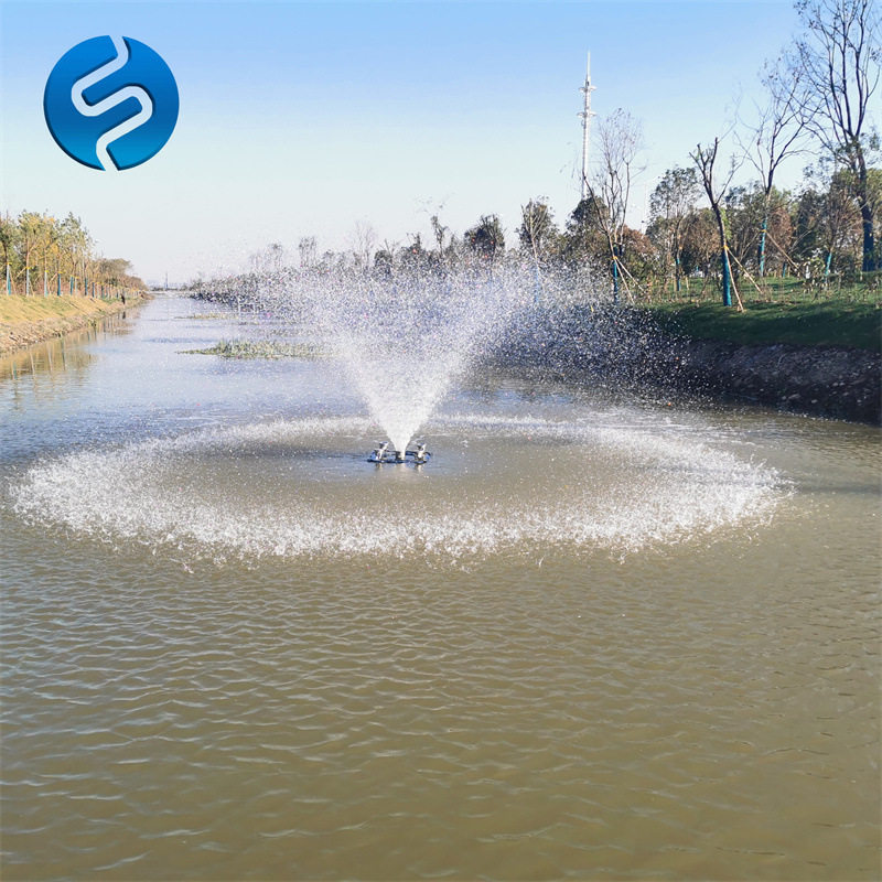 2.2kw喷泉曝气机河道增氧净水
