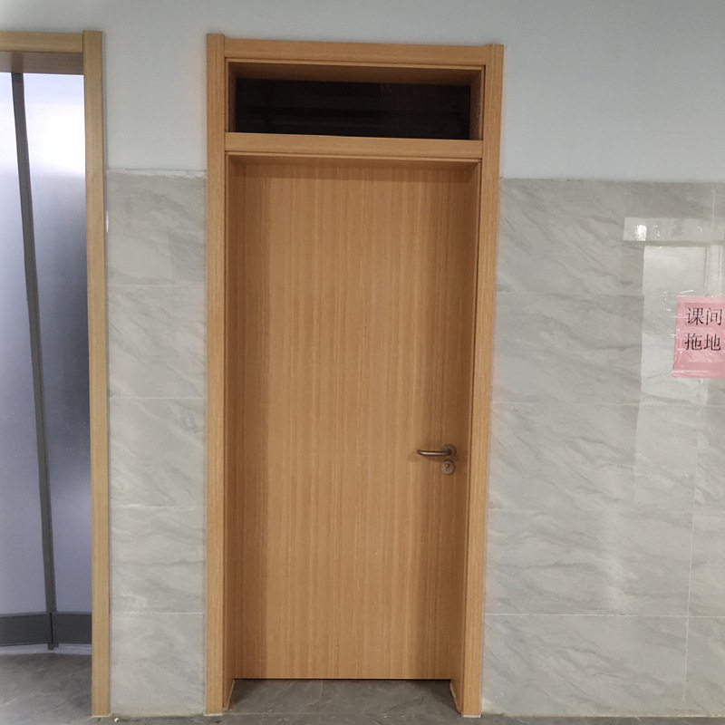 习水县学生宿舍寝室门 学校内开门 带上亮 实木套板 森工生产厂家