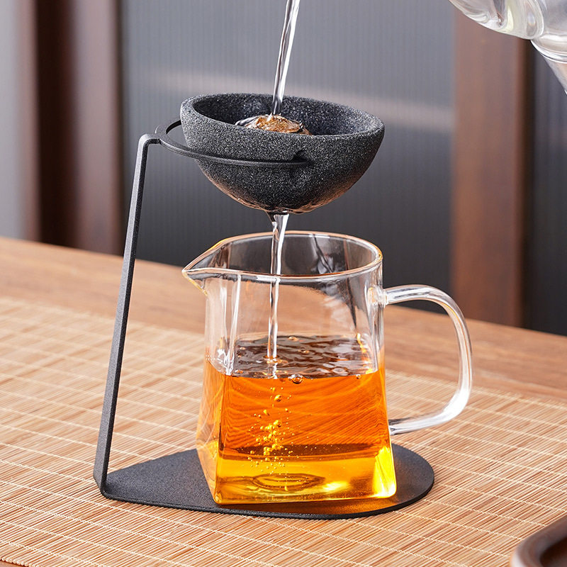 甄选无孔茶漏茶滤公道杯茶具茶滤网一体泡茶过滤小青柑专用泡茶壶