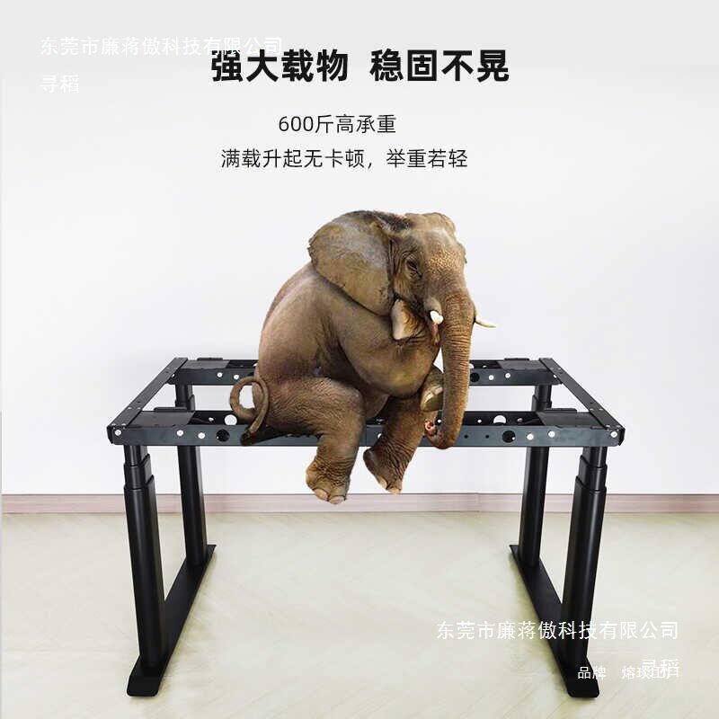 4腿4椭圆电动升降桌腿电机