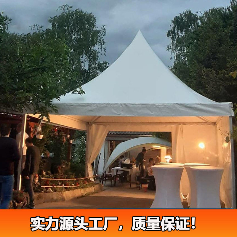 户外尖顶帐篷展会车展活动遮阳篷婚庆停车广告大型白色欧式篷房