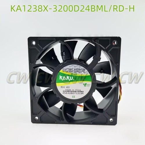 KAKU卡固新能源全金属风扇KA1238X-3200D24BML/RD-H报警DC24V阻燃