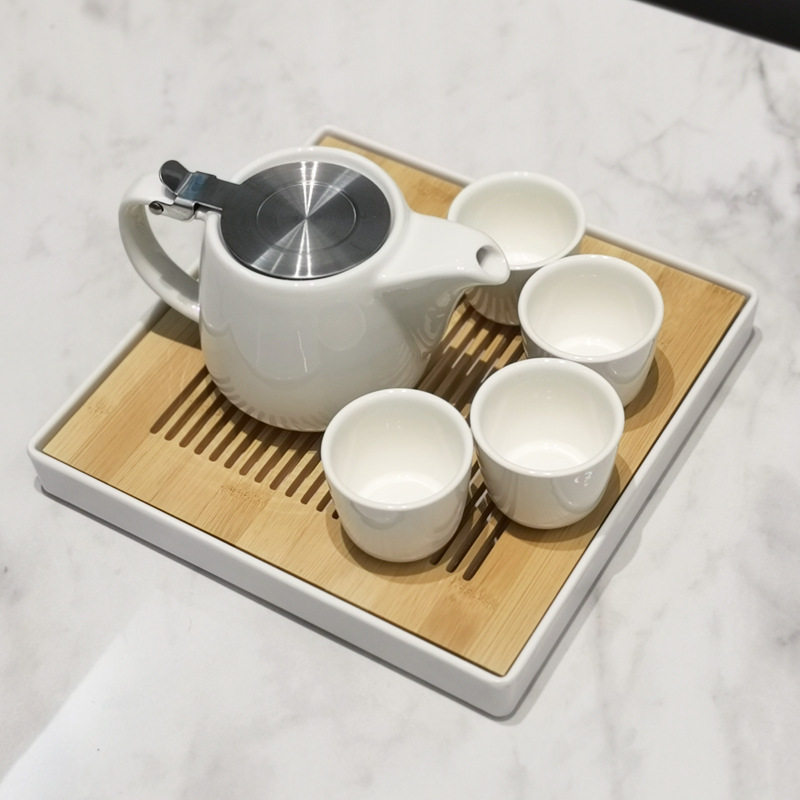 陶瓷茶壶泡茶家用茶具套装轻奢酒店餐厅茶水壶泡茶专用茶壶带滤网