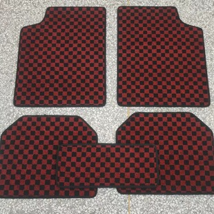 厂家现货供应通用5片套地毯汽车脚垫彩色提花毯脚垫PVC防滑钉底质