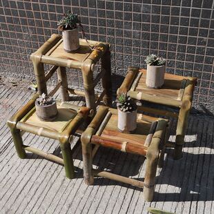 凳子竹椅儿童舞蹈手工竹子椅子编织家用阳台复古老式传统艺考凳子