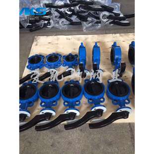 手柄对夹蝶阀D71X 对夹蝶阀 16Q球墨铸铁软密封手动蝶阀污水手柄式