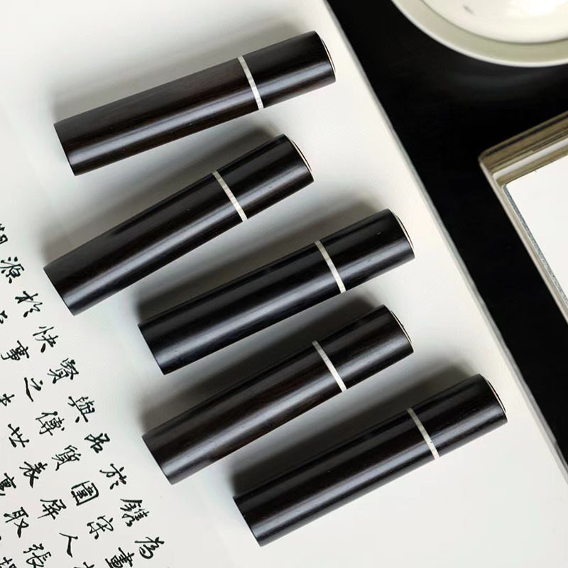 紫光檀嵌鹿角牙签筒家用个性创意便携随身牙签筒牙签罐牙签收纳盒