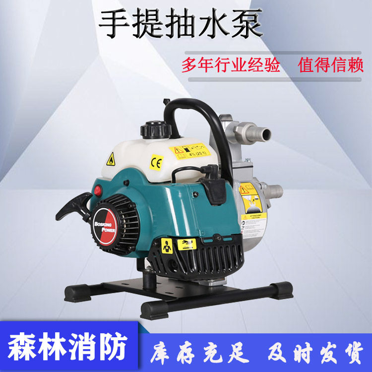 便携式手提QGZ25-30(1E40F-6A)汽油动力自吸水泵园林抽水泵