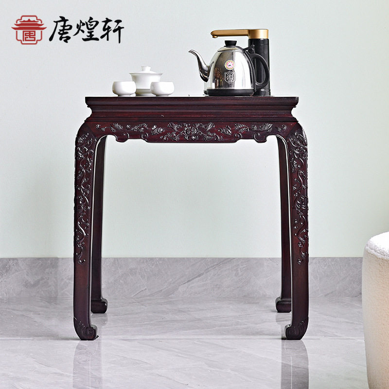 血檀小茶几实木边几茶桌椅子角几非洲小叶紫檀方几简约客厅办公室