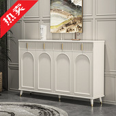 法式 柜家用门口大容量带抽屉收纳柜 鞋 奶油风2025新款 爆款