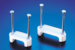 20个 DNC 白扁线固定夹 双钉式 包 20台湾凯士士KSS