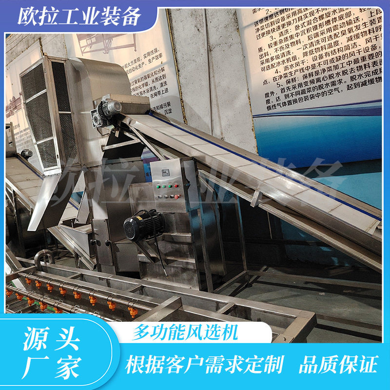 全自动风选流水线去叶去杂质
