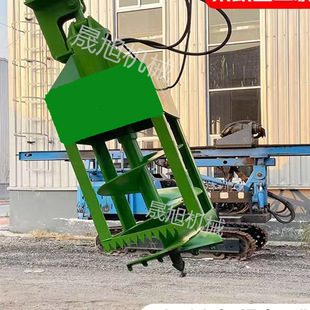 长方形打桩机打地基液压方形螺旋钻机 方孔钻孔机高速液压打孔器