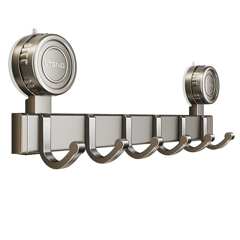 吸盘门后挂钩免打孔强力承重厨房浴室入户门挂衣置物微波炉清洁器