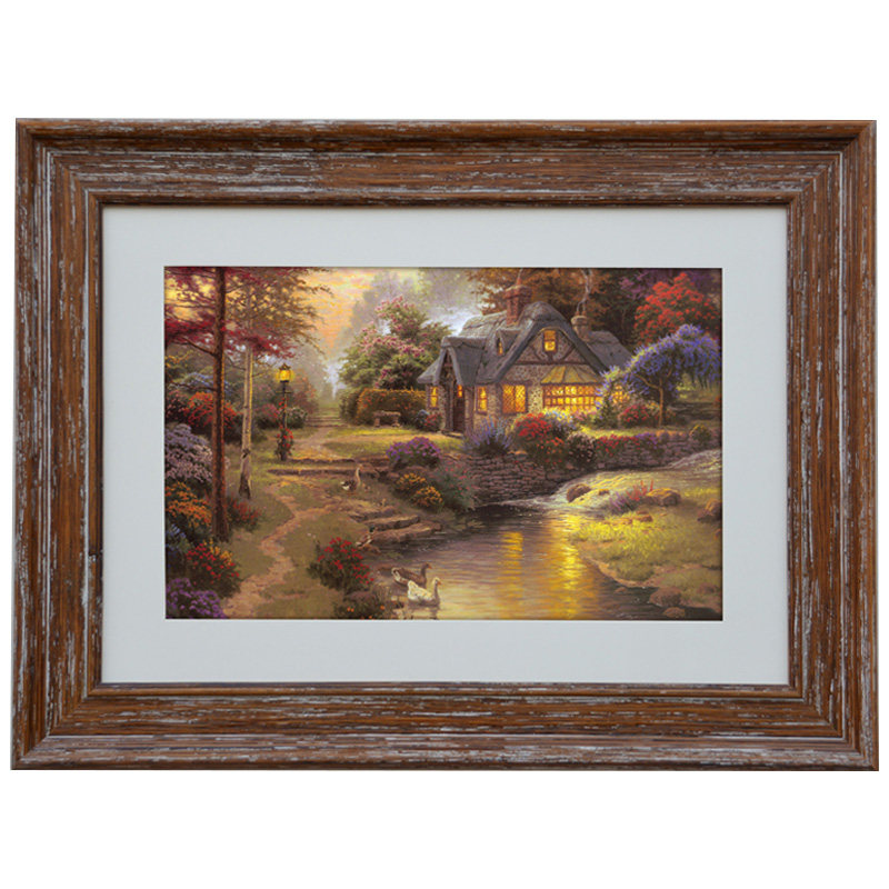 复古大相框挂墙怀旧实木装饰画框16寸24寸36寸创意油画框装裱定制