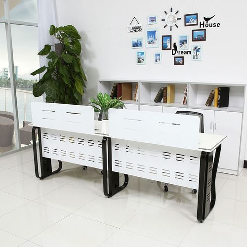 职员办公桌简约现代桌椅组合电脑四人位4工作6工位员工桌办公家具