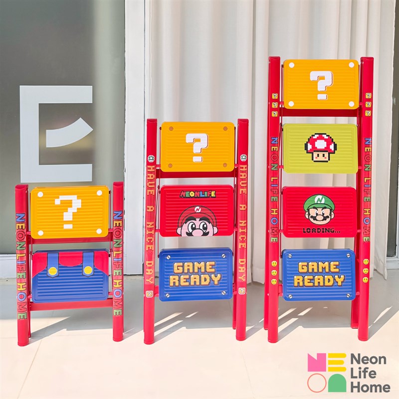 家用四步梯多巴胺加厚折叠梯轻便多功能梯子花架梯置物梯凳人字梯