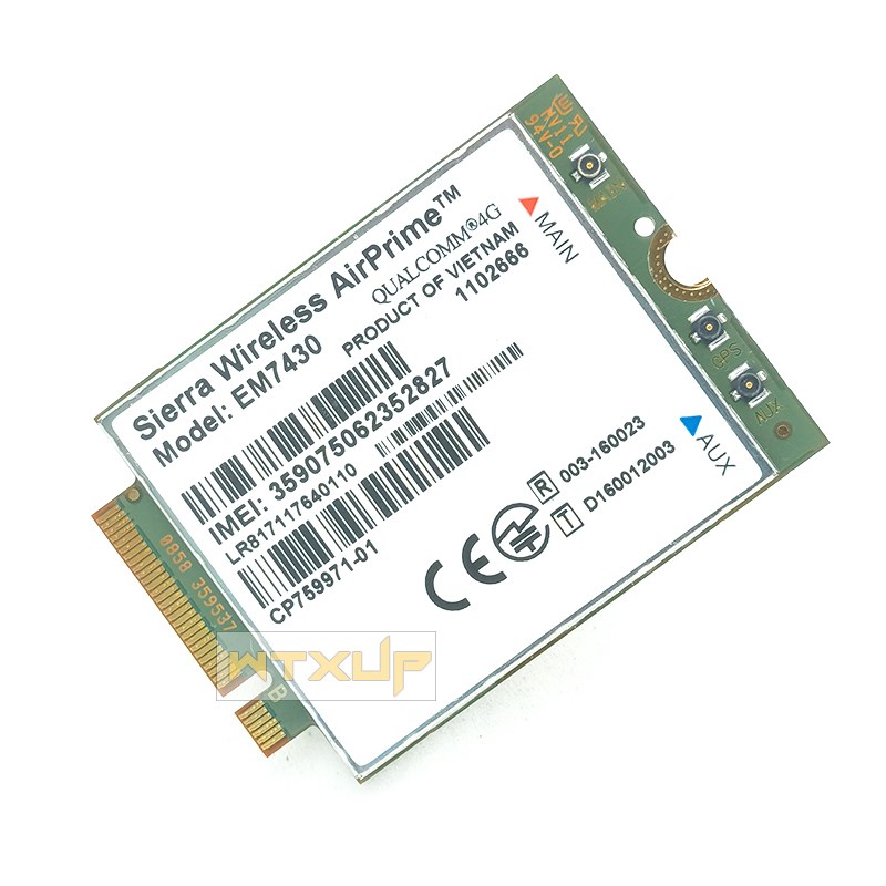 原装EM7430 联通l 电信 移动 M2内置4G模块WWAN LTE CAT6通用版