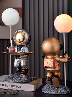 太空人宇航员摆件入户玄关钥匙y收纳客厅桌面放进门口装饰生日礼