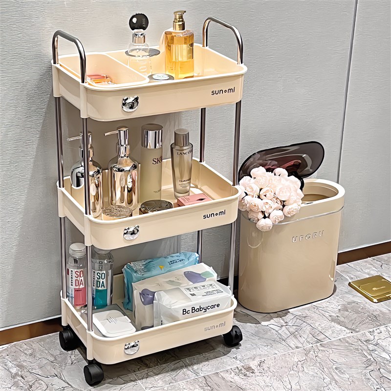 多层零食小推车置物架卫生间厨房浴室床头多功能收V纳架阳台储物
