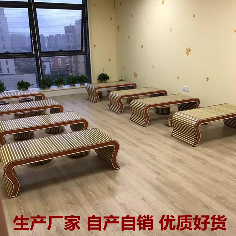 仿古国学桌幼儿园课桌椅子辅导班培训桌中式书法桌古琴桌凳围棋桌