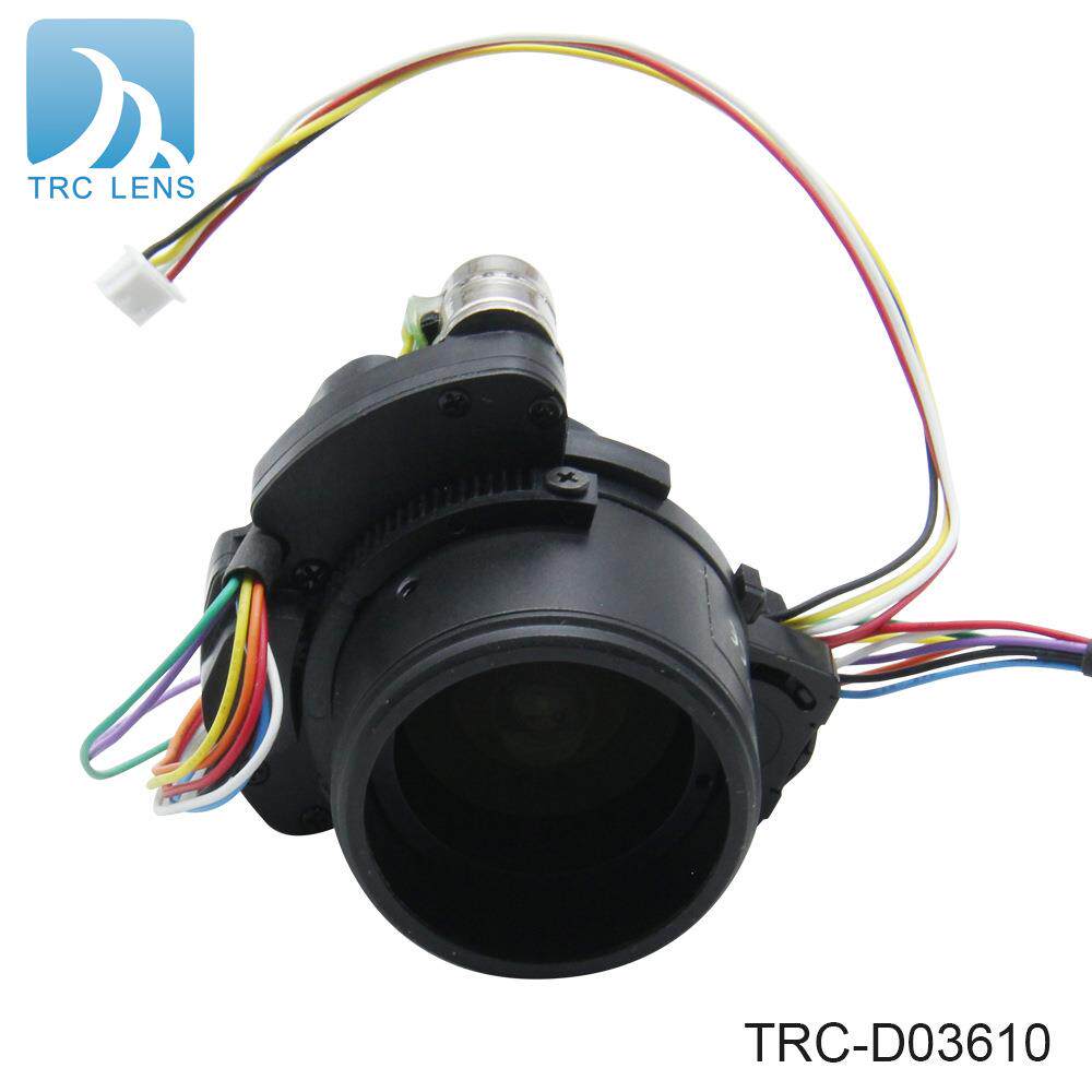 电动三可变镜头3.6-10mm焦距IPC小镜头3.6mm变焦广角镜头
