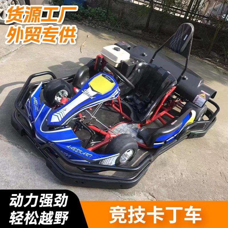新款单双座竞技卡丁车F1款式手拉启动赛车户外越野竞技网红四驱车
