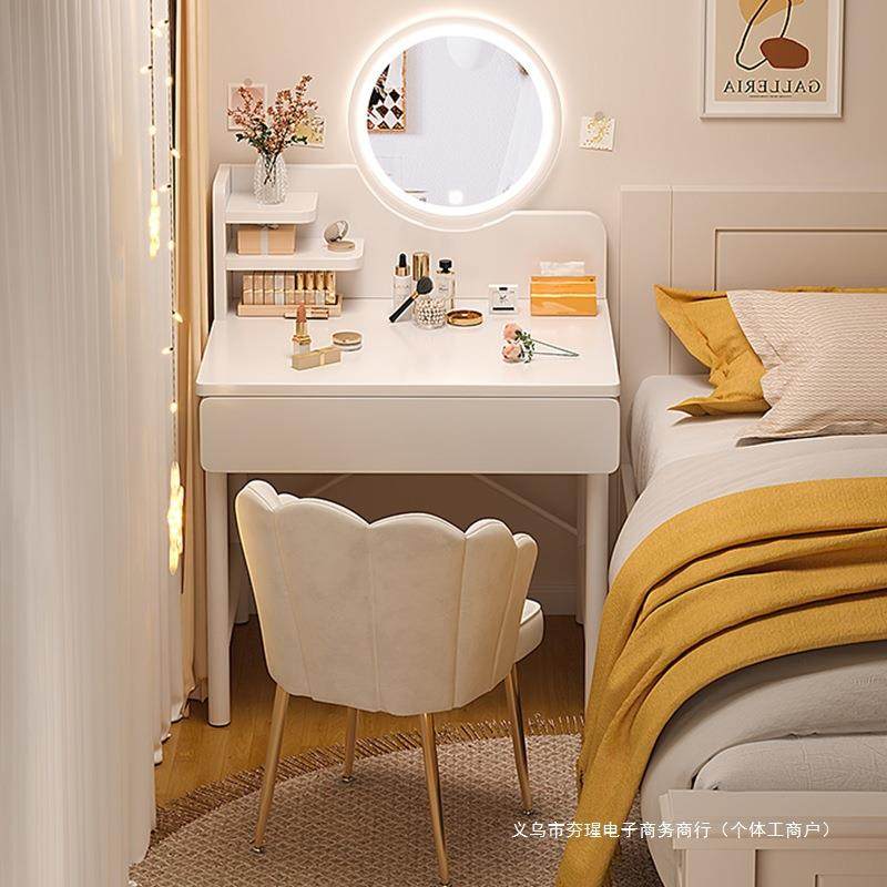 简约现代小户型化妆桌卧室梳妆台小型新款书桌化妆台一体简易桌子